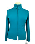 Hobby Horse Clothing Co. Full Zip Tech Polo in Teal 
