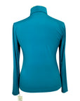 Hobby Horse Clothing Co. Full Zip Tech Polo in Teal 