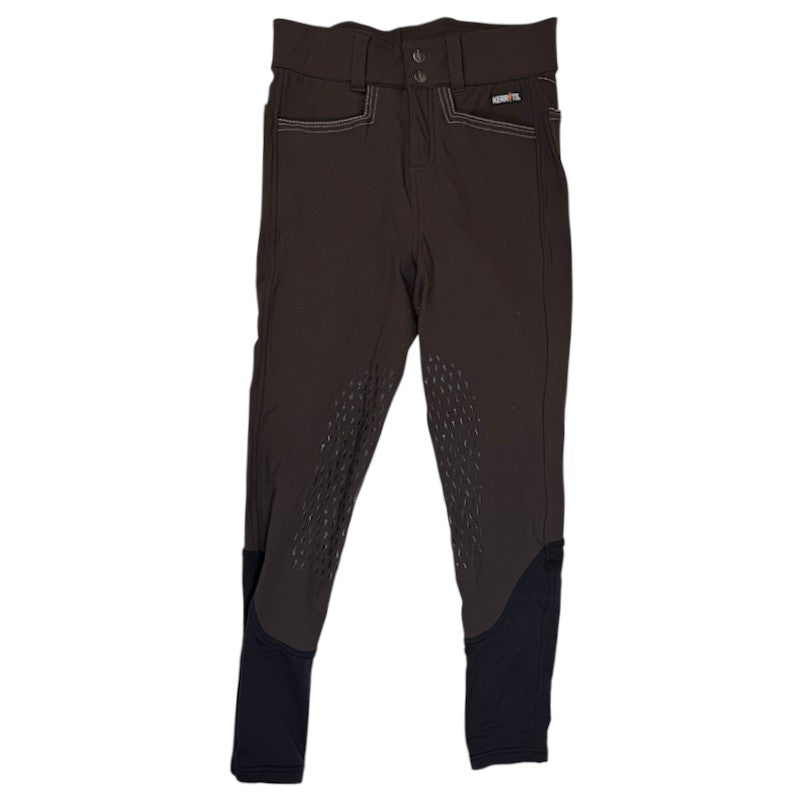 Kerrits 'K-Flex' Knee Patch Breeches  in Seal