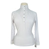 Criniēre 'The Undeniable Style Amelie' Long Sleeve Show Shirt in White