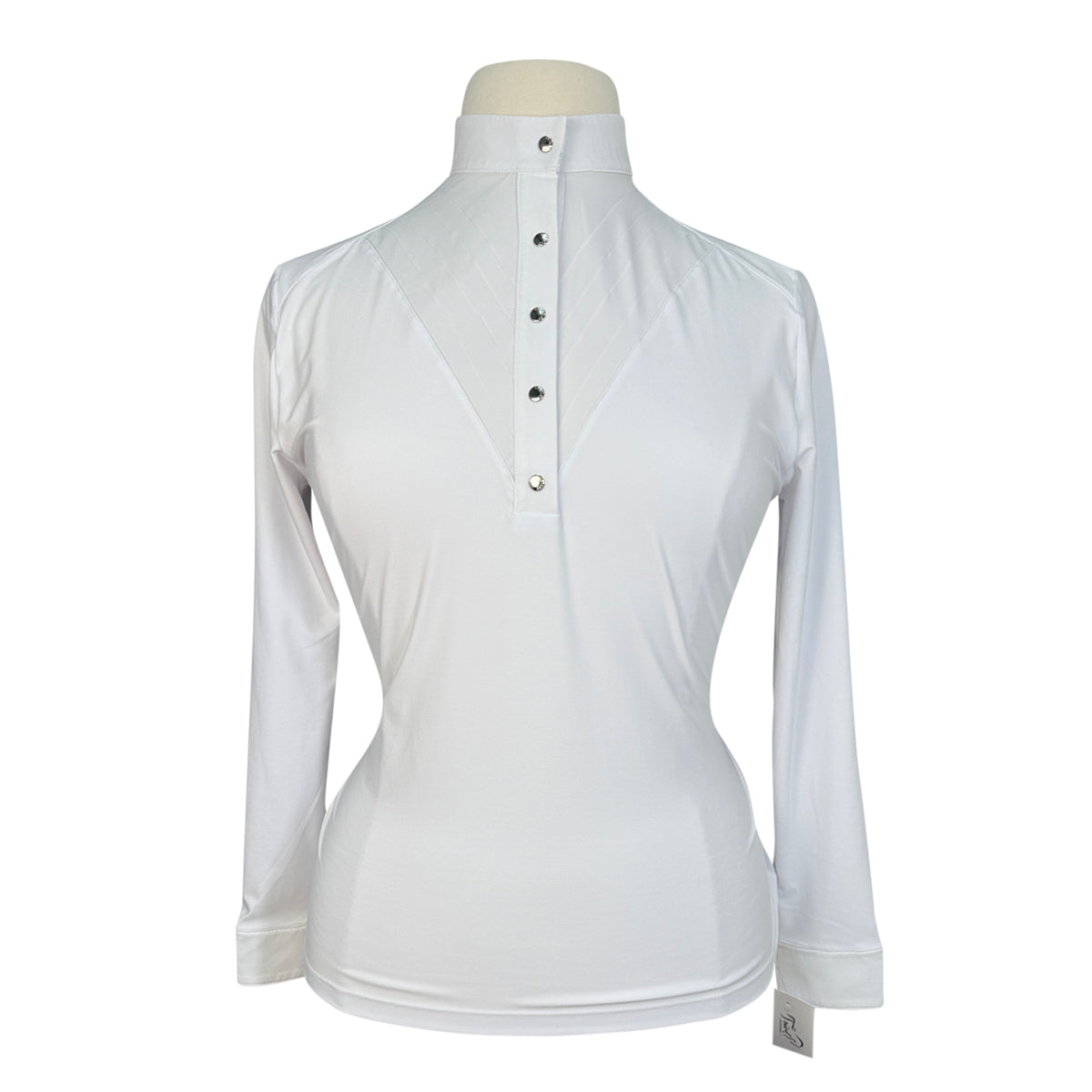 Criniēre 'The Undeniable Style Amelie' Long Sleeve Show Shirt in White