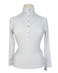Criniēre 'The Undeniable Style Amelie' Long Sleeve Show Shirt in White