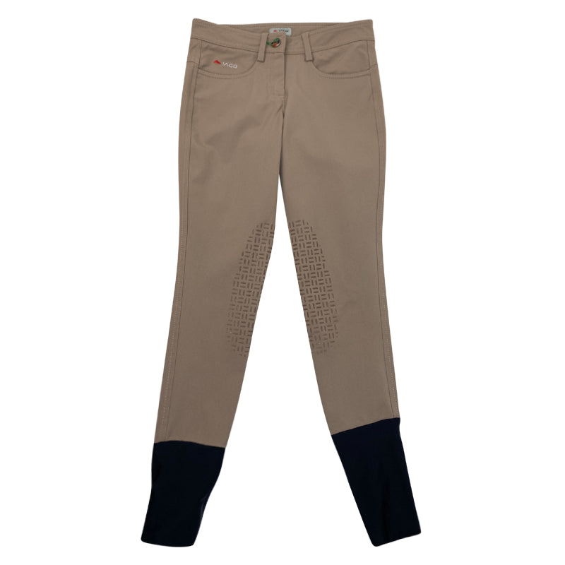 Iago Venezia Knee Grip Breeches in Dark Beige