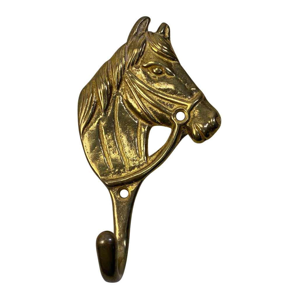 Horsehead Hook in Brass