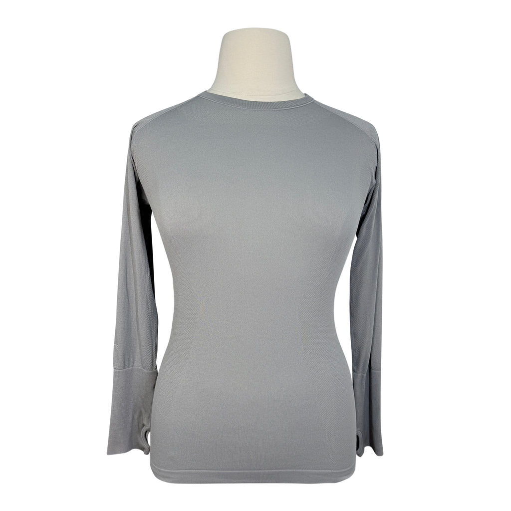TKEQ 'The Kennedy' Seamless Long Sleeve Shirt in Grey