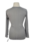 TKEQ 'The Kennedy' Seamless Long Sleeve Shirt in Grey