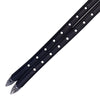 Tory Leather Antique Buckle Spur Straps in Black - 19"