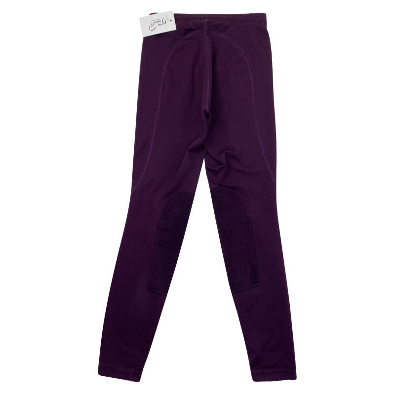 Back of Kerrits Knee Patch Performance Tights in Grape