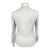 Cavalleria Toscana Perforated Long Sleeve Show Shirt in Sky Blue