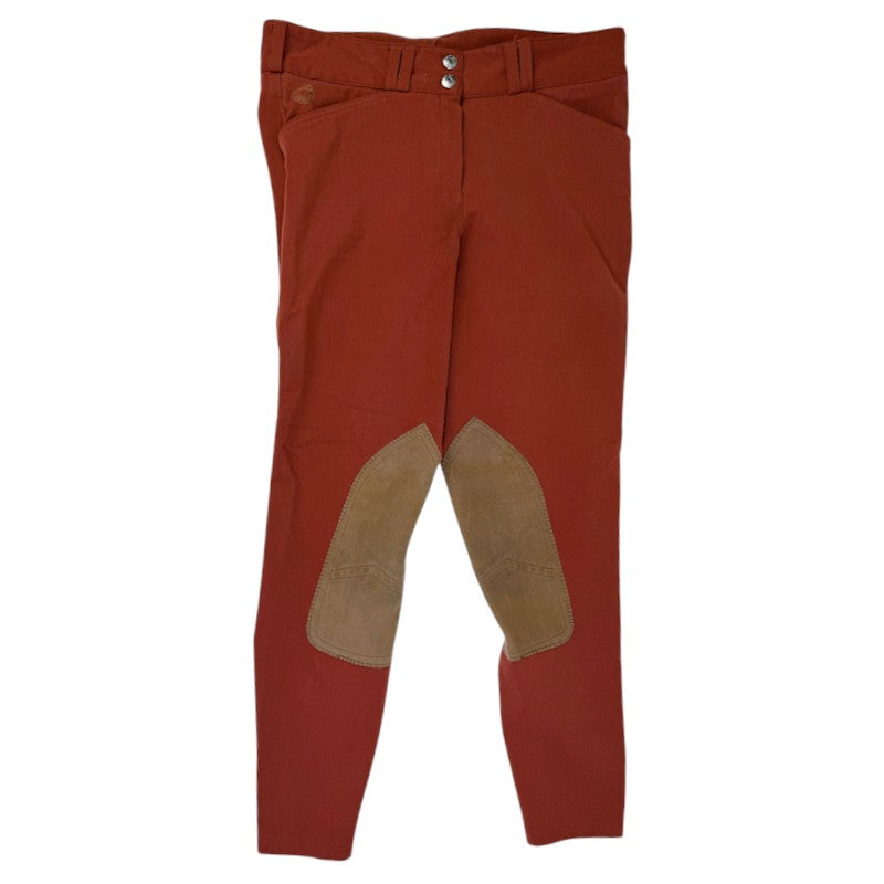 Dover Saddlery 'Dalton' Classic Knee Patch Breeches in Rust