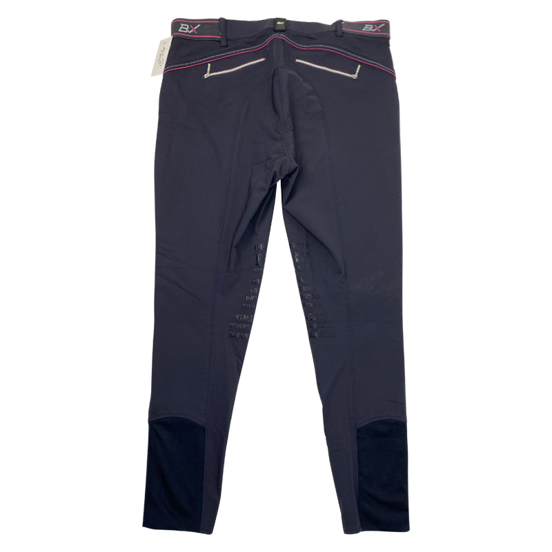 Back of Kerrits Knee Patch Performance Tights in Grape