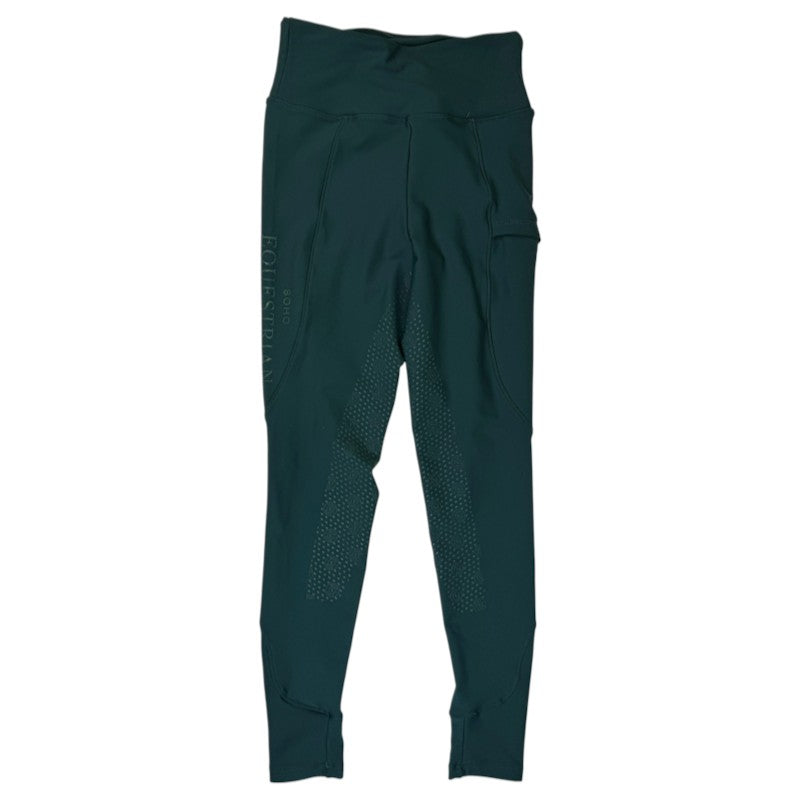 Soho Equestrian Full Grip Riding Tights in Emerald