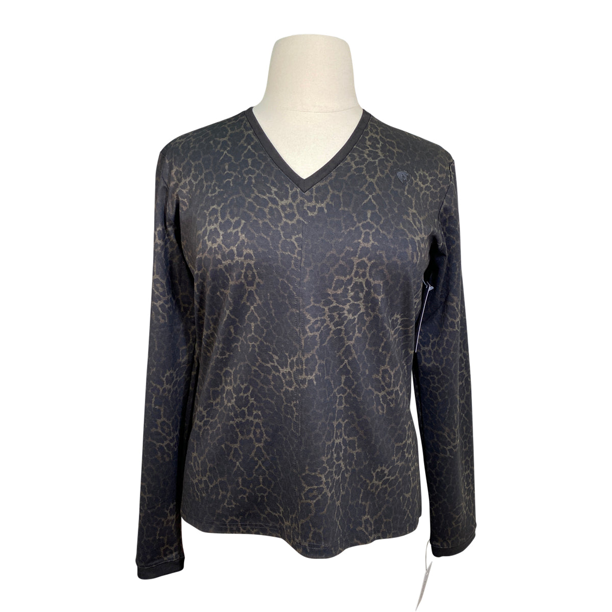 Arista 'Quintessential' V-Neck Sweater in Leopard 