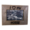 I <3 My Horse Frame in Brown Wood