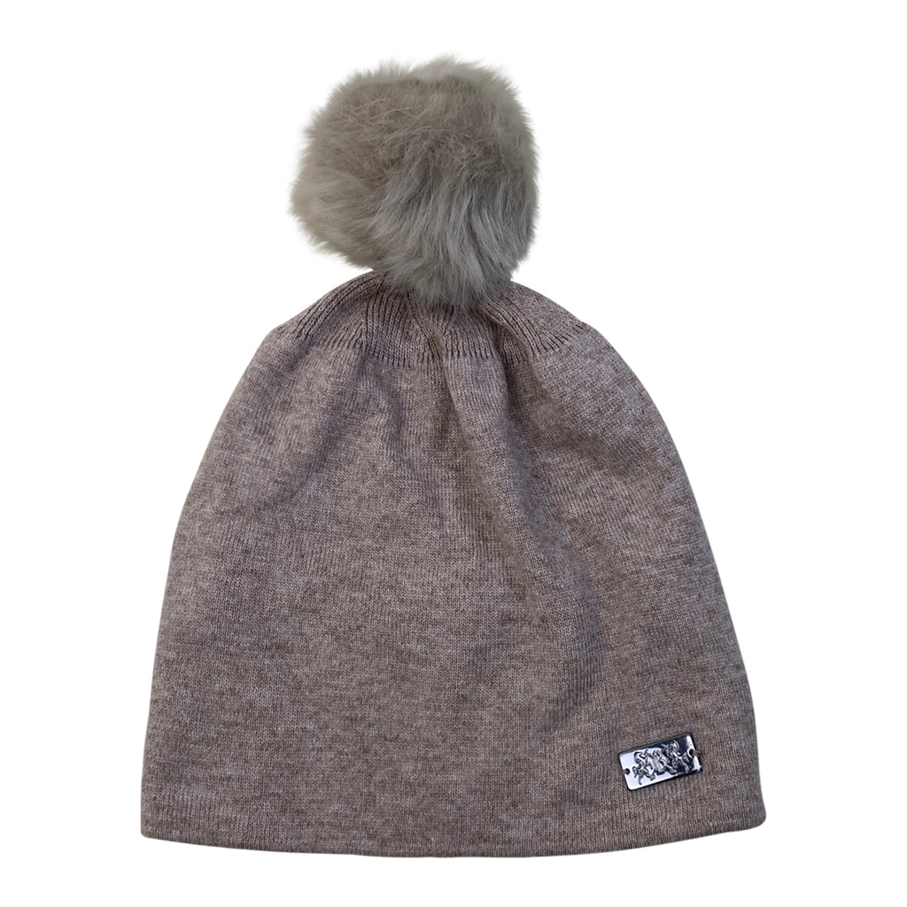 B Vertigo 'Linda' Beanie in Sand - One Size