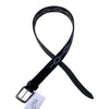 Kastel Denmark Woven Leather Belt in Black w/Silver - Women's Small