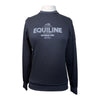Equiline Round Neck Tech Sweatshirt in Black