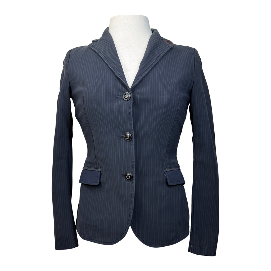 Cavalleria Toscana Competition Riding Jacket in Navy Pinstripe