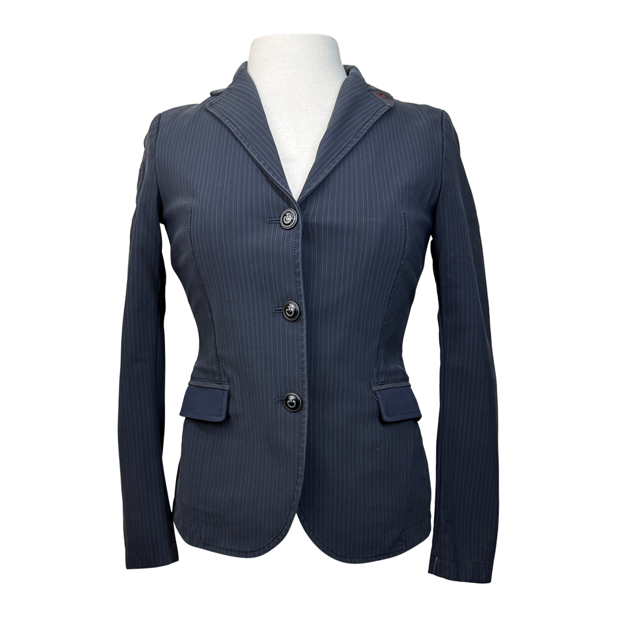 Cavalleria Toscana Competition Riding Jacket in Navy Pinstripe