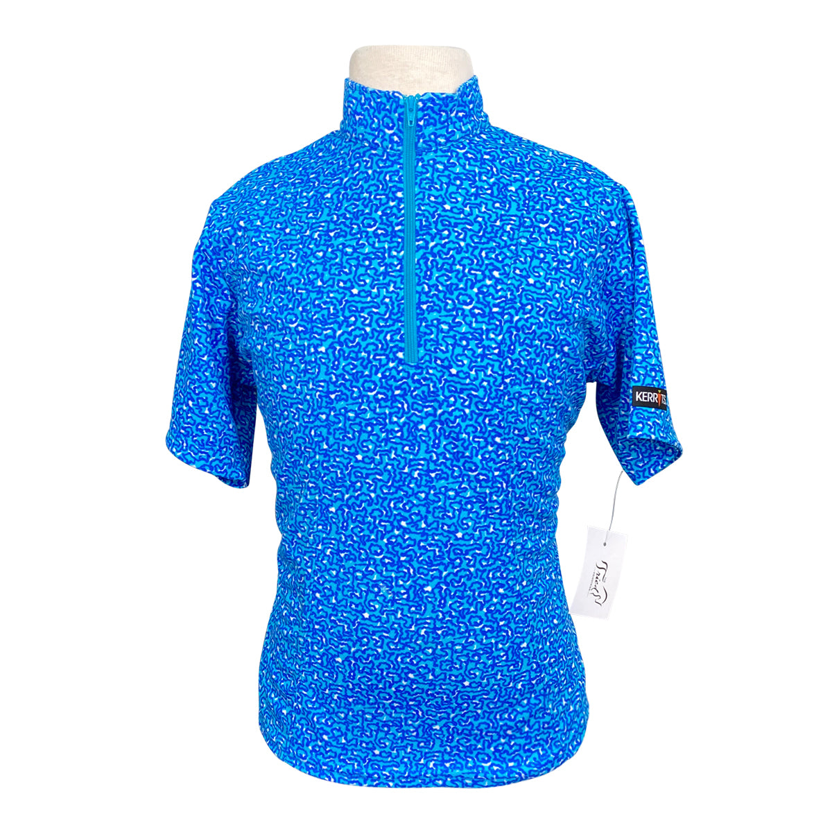 Kerrits Kids Short Sleeve Shirt in Blue Multi