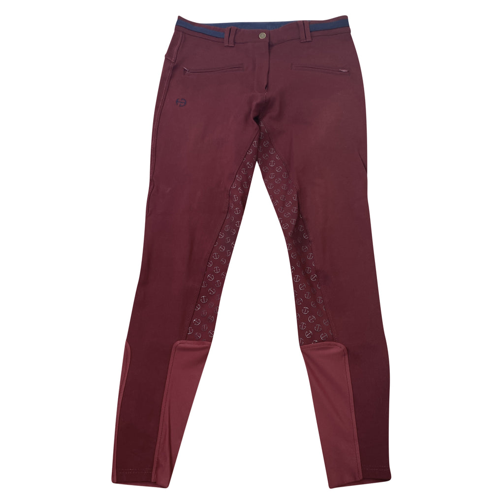 Halter Ego 'Megan' Full Seat Breeches in Burgundy - Women's US 38