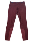 Halter Ego 'Megan' Full Seat Breeches in Burgundy - Women's US 38