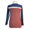 Back of Criniēre 'Estella' Schooling Top in Burgundy/Navy