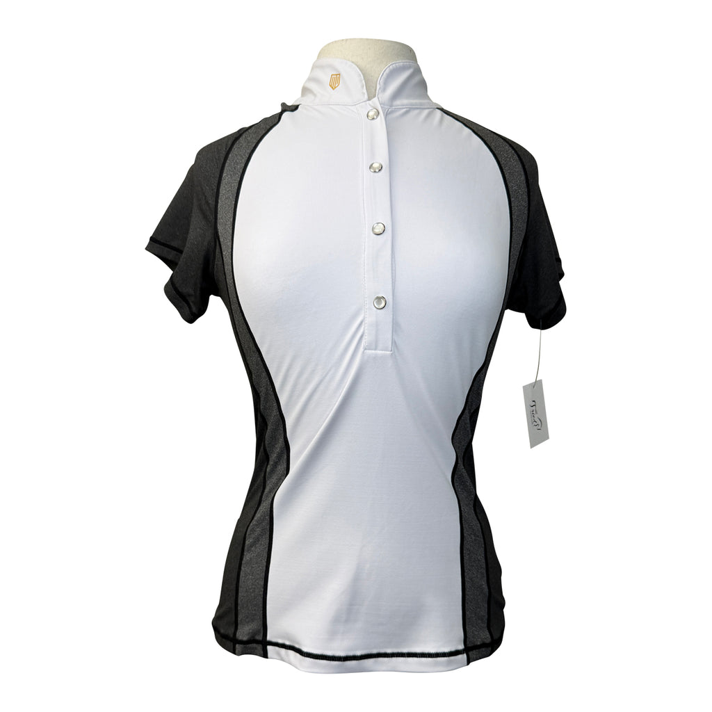 Maya Delorez 'Stella' Competition Top in White/Grey