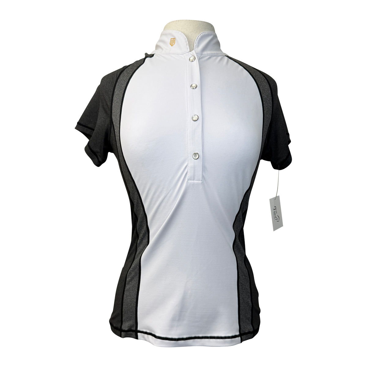 Maya Delorez 'Stella' Competition Top in White/Grey