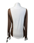 Romfh 'Schuyler' Show Shirt in Bronze Polka Dots/White