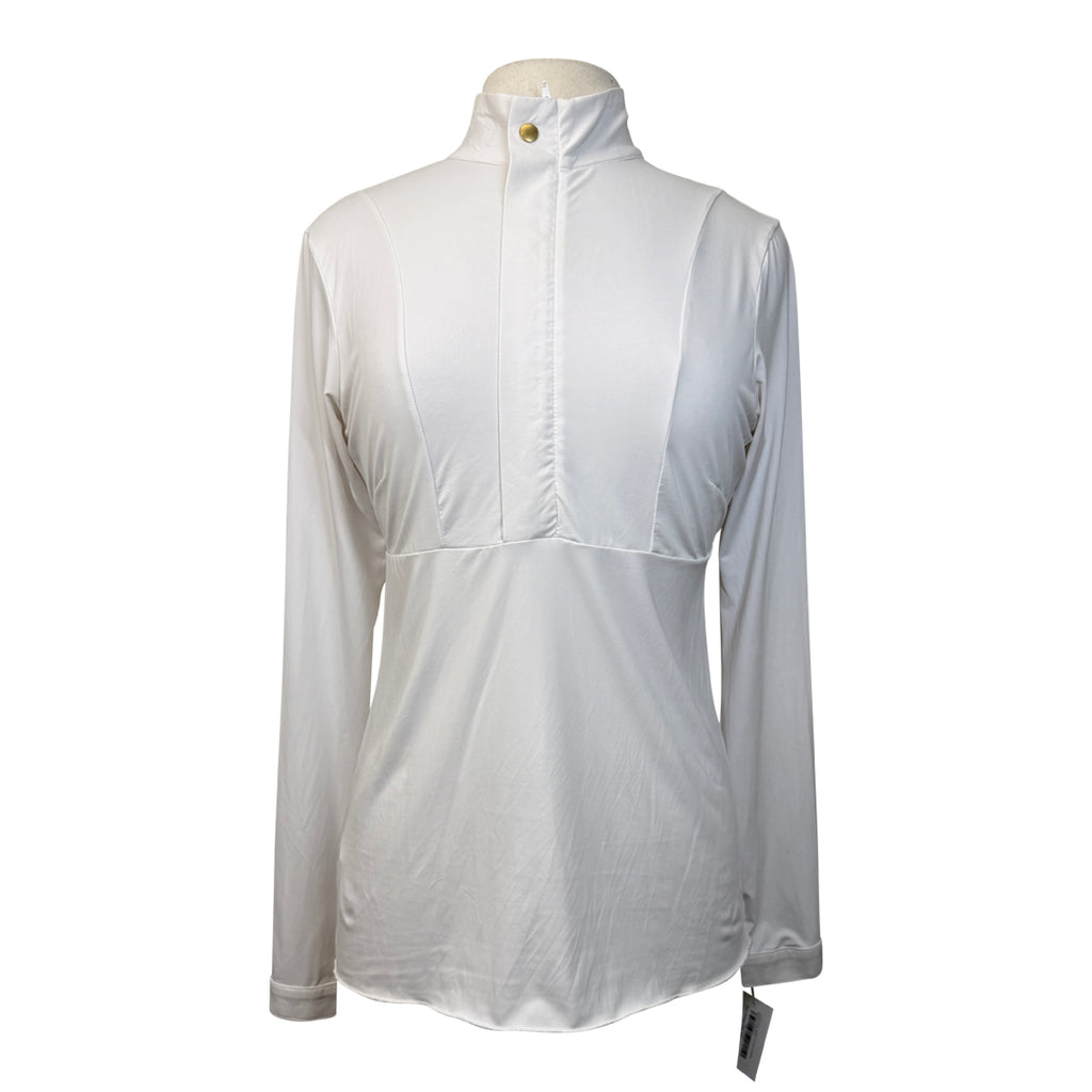 Solid Citizen 'Katie' Zip Shirt in White