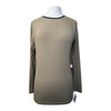 Tailored Sportsman IceFil Long Sleeve Crew Shirt in Safari/Black