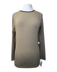 Tailored Sportsman IceFil Long Sleeve Crew Shirt in Safari/Black