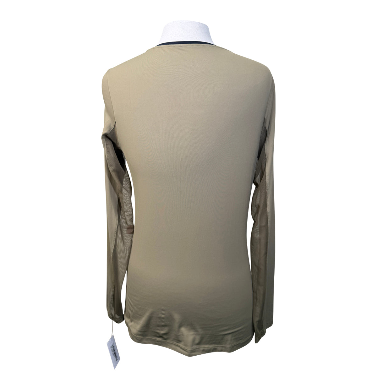Tailored Sportsman IceFil Long Sleeve Crew Shirt in Safari/Black