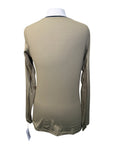 Tailored Sportsman IceFil Long Sleeve Crew Shirt in Safari/Black