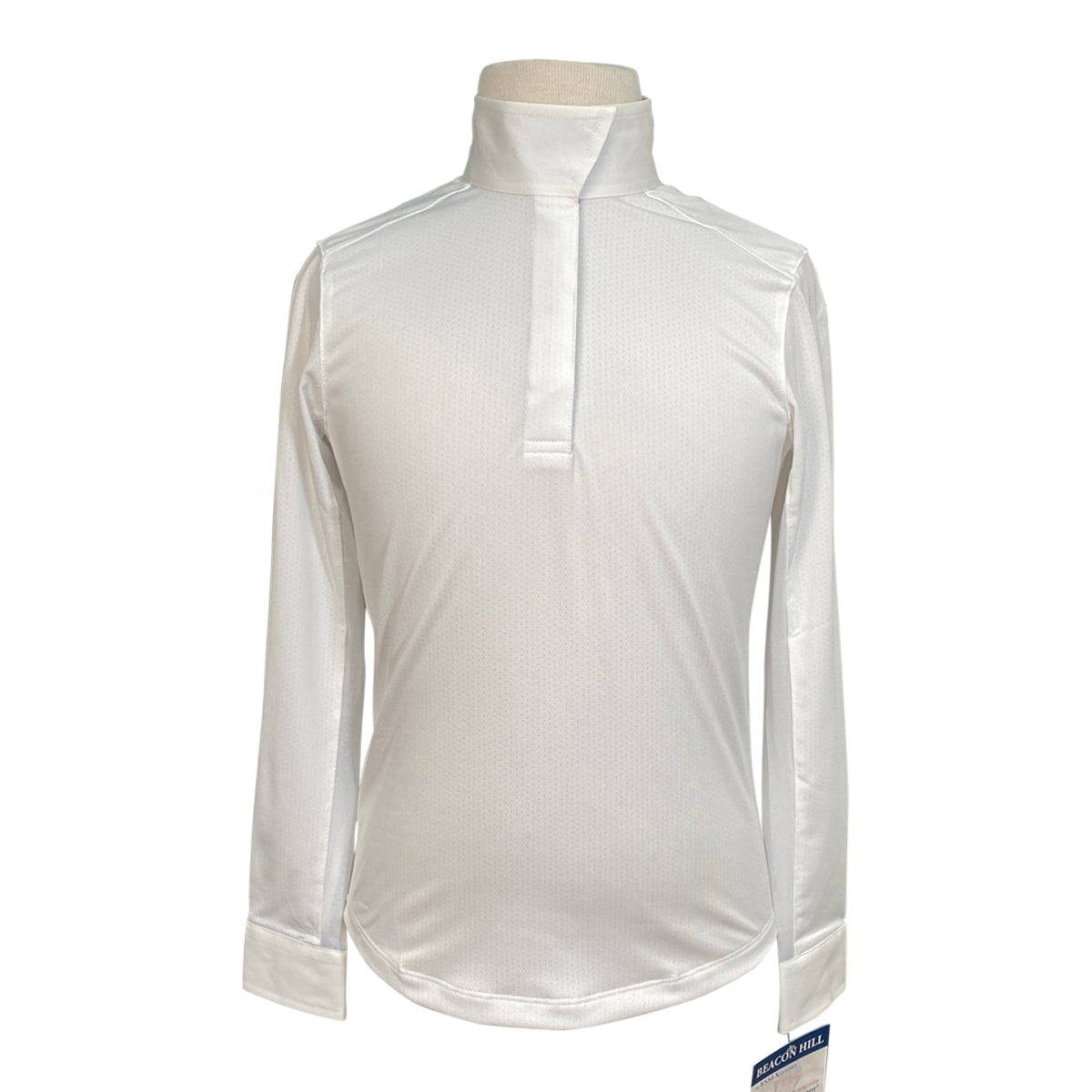 Beacon Hill Talent Yarn Show Shirt in White/Blue Hex
