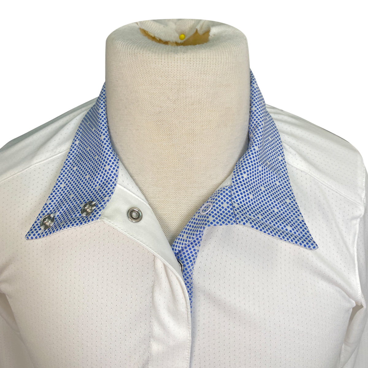 Beacon Hill Talent Yarn Show Shirt in White/Blue Hex