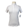TKEQ The 'Sloan' Short Sleeve Competition Top in White