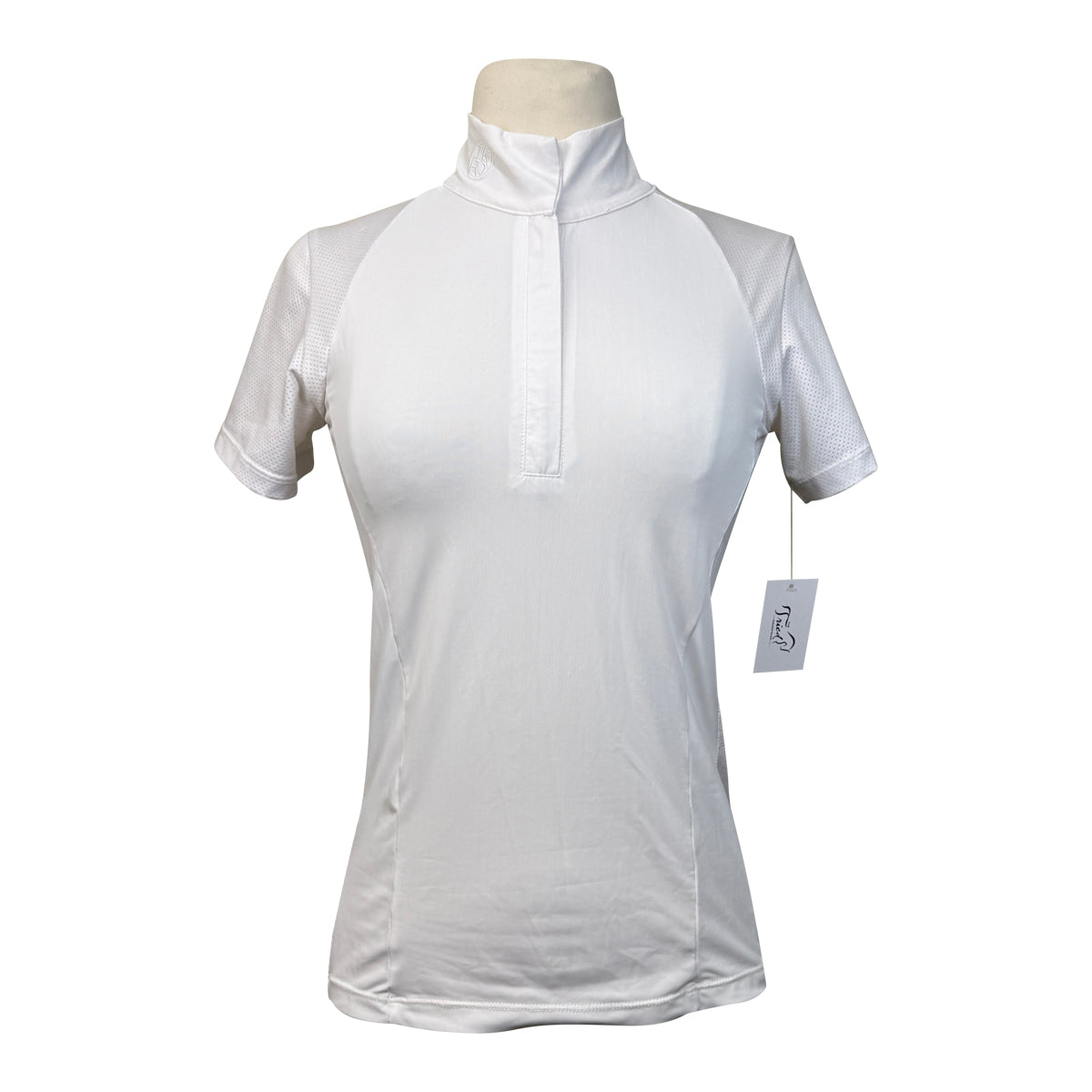TKEQ The 'Sloan' Short Sleeve Competition Top in White