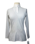 Equestrian Club 'Lenna' Show Shirt in Pale Grey