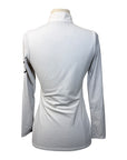 Equestrian Club 'Lenna' Show Shirt in Pale Grey