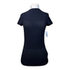 Cavalleria Toscana Perforated Logo Competition Shirt in Navy