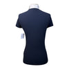 Cavalleria Toscana Perforated Logo Competition Shirt in Navy