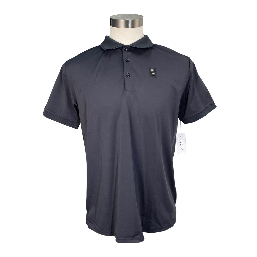 Kingsland 'Aesop' Men's Tech Pique Polo Shirt in Navy