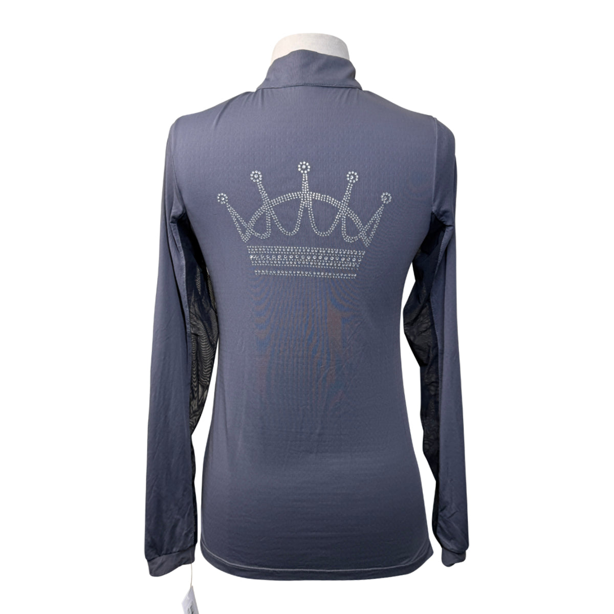 Kastel Denmark Long Sleeve Crystal Crown Shirt in Grey