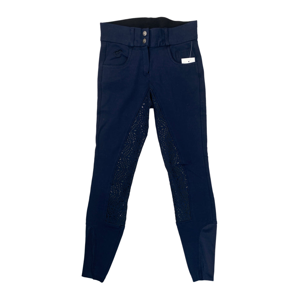 SmartPak 'Piper' Knit Full Seat Breeches in Navy
