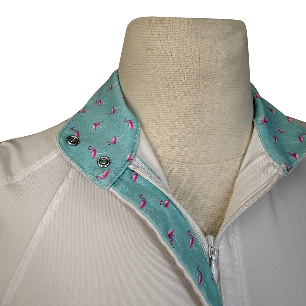 RJ Classics 'Sadie 37.5' Ladies Show Shirt in White/Flamingo