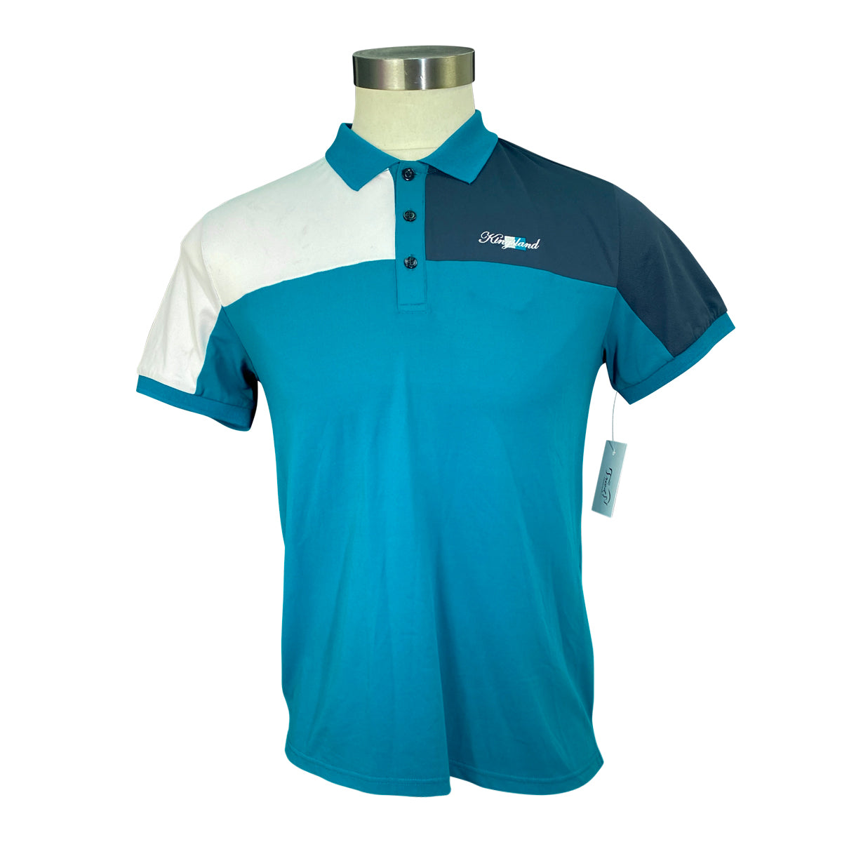 Kingsland 'Janko' Mens Tech Pique Polo in Blue Deep Lagoon