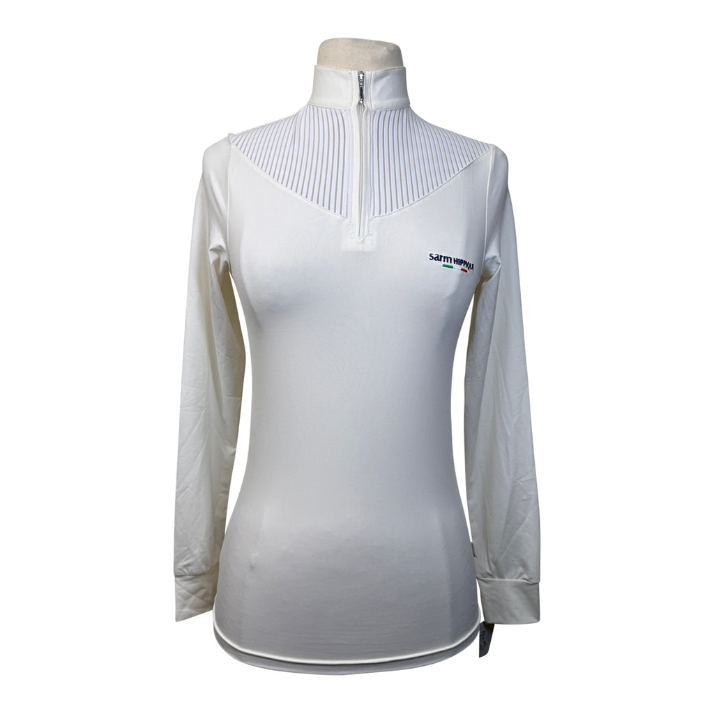 Sarm Hippique 'Camilla' Show Shirt in White