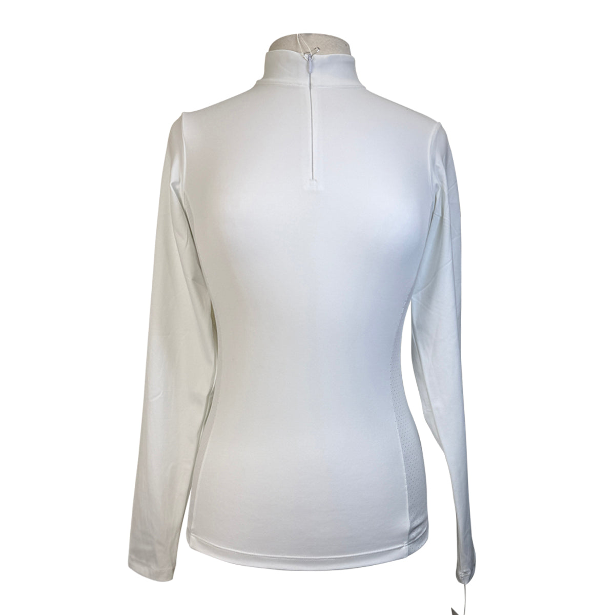 TKEQ 'Logan' Perforated Competition Top in White